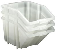 877-6821 RS PRO PP Storage Bin, 635mm x 400mm x 345mm, White