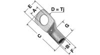 16-12 NEMIQ Ring Terminal, 13mm Stud Size