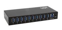 ex-11290hms Exsys 10 Port USB 3.2 USB A, USB B  Hub, Terminal Connector Powered, 160 x 68 x 25mm