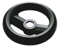 161-1977 RS PRO Black Glass-Fibre Reinforced Technopolymer Hand Wheel, 126mm diameter