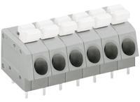 804-106 WAGO 804 Series PCB Terminal Strip, 6-Pole, Female, 6-Way, PCB Mount, 10 (UL/CSA) A, 24 (IEC/EN 60664-1) A