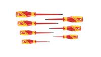 vde-2170-2160-ph-077 Gedore Phillips; Slotted Insulated Screwdriver Set, 7-Piece