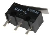 d2f-l Omron Hinge Lever Micro Switch, PCB Terminal, 3 A @ 125 V ac, SPDT, IP40