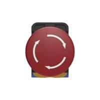 pbes22l204r TE Connectivity PBES22 Series Illuminated Emergency Stop Push Button, Panel Mount, 22.3mm Cutout, 2NO, IP20, IP65