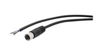 rnd-205-01146 RND Female 3 way Straight M8 to Free End Cable Connector Cable, 2 m