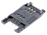 sf7w006s1be JAE 6 Way Memory Card Connector With Solder Termination