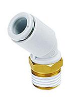 kq2k06-u02a SMC KQ2 Series Elbow Threaded Adaptor, Uni 1/4 Male to Push In 6 mm, Threaded-to-Tube Connection Style