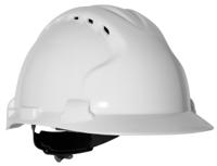 ahu150-000-100 JSP EVO8 White Safety Helmet, AdjustableVentilated