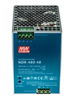 ndr-480-48 MEAN WELL NDR Switched Mode DIN Rail Power Supply, 90 → 264V ac ac Input, 48V dc dc Output, 10A Output, 480W