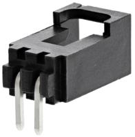 70553-0001 Molex SL Series Right Angle Through Hole PCB Header, 2 Contact(s), 2.54 mm Pitch, 1 Row, Shrouded