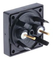 124111027097 Schurter IP65 Black Button Tactile Switch, SPST 80 mA