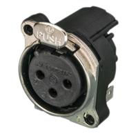 rsnc3fbh2-d Neutrik PCB Mount XLR Connectors, Female, <50 V ac, 3 Way, Gold Plating