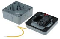 k56401gry MK Electric Grey Outdoor Light Switch, 2 Way, 1 Gang, Masterseal