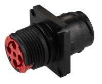 cl1r1101 Souriau Sunbank by Eaton Circular Connector, 4 Contacts, Flange, Standard Connector, Plug, Female, IP68, Clipper Series