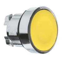 zb4ba5 Schneider Electric Harmony XB4 Series Yellow Momentary Push Button Head, 22mm Cutout, IP66, IP67, IP69K