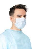 m36101-40 M36101-30 Medicom Blue Polypropylene Face Mask for Pharmaceutical, 88 x 175 mm