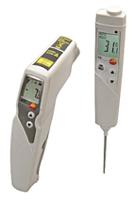 0563-8315 Testo 831 + 106 Kit Infrared Thermometer, -30°C Min, +210°C Max, ±1.5 °C Accuracy, °C Measurements