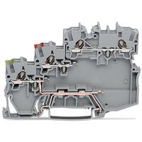 2000-5317101-000 WAGO 2000-5317/101-000 TOPJOB S Series Grey, 1mm², 3-Level, Push-In Cage Clamp Termination