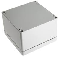 1554pgy Hammond 1554 Series Grey ABS Enclosure, IP66, Grey Lid, 120 x 120 x 80.5mm