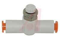 as2051f-07-3 SMC AS Series Tube Speed Controller, 1/4in Tube Inlet Port x 5/32in Tube Outlet Port