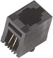 mhrjj44nfv MH Connectors MHRJJ Series Female RJ22 Connector, Cable Mount Straight 4P4C -Way