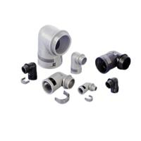 bvwd-p090gt-11 Flexible Fitting, Conduit Fitting, 10mm Nominal Size, PG90, Polyamide 6, Black
