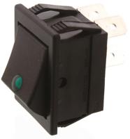 c1553plnacb Arcolectric (Bulgin) Ltd DPST, On-Off Rocker Switch Panel Mount