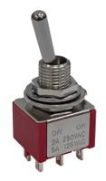 186-259 RS PRO Toggle Switch, Panel Mount, On-None-On, DPDT, Solder Lug Terminal, 125, 250V ac