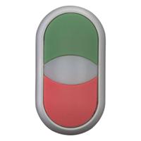 216698-m22-ddl-gr Eaton M22 Series Green, Red Illuminated Momentary Push Button Head, 22mm Cutout, IP67