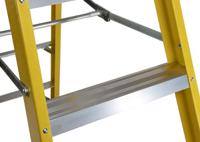 914-3493 RS PRO Fibreglass 10 steps Step Ladder, 2.11m platform height, 2.8m open length