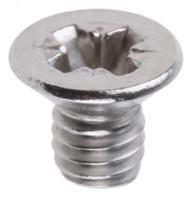 797-6349 RS PRO Pozi M4 Countersunk A2 304 Stainless Steel Machine Screws DIN 965 x 6.0mm