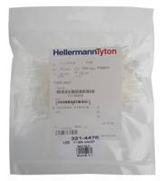 111-91819-t18r-pa66v0-wh HellermannTyton Cable Tie, 100mm x 2.5 mm, White Polyamide 6.6 (PA66), Pk-100