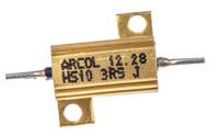 hs10-3r9-j Arcol, 3.9Ω 10W Wire Wound Chassis Mount Resistor HS10 3R9 J ±5%