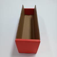 228-1166 RS PRO Cardboard Storage Bin, 300mm x 75mm x 100mm, Red