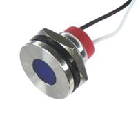 pl19sl052 CML Innovative Technologies PL19SL Series Blue Panel LED, 12V, 19mm Mounting Hole Size, Lead Wires Termination, IP67