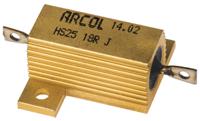 hs25-18r-j Arcol, 18Ω 25W Wire Wound Chassis Mount Resistor HS25 18R J ±5%