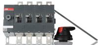 ot160ev04p-1sca120521r1001 ABB 4P Pole Base Mounting Isolator Switch - 200A Maximum Current, 144kW Power Rating, IP65