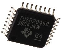 tusb2046bvf Texas Instruments TUSB2046BVF, USB Transceiver, 5-Channel, 12Mbps, USB 2.1, 3.3 V, 32-Pin LQFP
