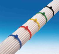 111-03570-t30ll-pa66w-bk HellermannTyton Cable Tie, Inside Serrated, 290mm x 3.5 mm, Black Polyamide 6.6 (PA66), Pk-100