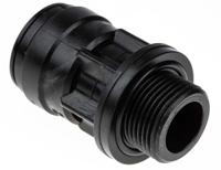 pm012216e JG Speedfit Plastic Pipe Fitting, Straight Threaded Adapter, 22mm, BSP 3/4in