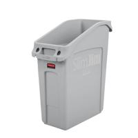 2026695 Rubbermaid Commercial Products Slim Jim 13gal Grey Resin Waste Bin