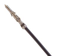 79758-2026 Molex Male Standard .062 in to Male Standard .062 in Crimped Wire, 300mm, 22AWG, Black