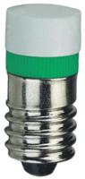 mwce22749 Signal Construct Green LED Indicator Lamp, 24V ac/dc, E10 Base, 9.7mm Diameter, 850mcd