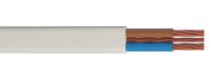 239-8431 RS PRO Twin & Earth 1 mm² 2+E Core Mains Power Cable, White Thermoplastic, 100m