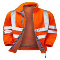 pr508-xl PULSAR Orange Unisex Hi Vis Fleece, XL
