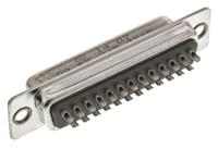 09672254715 HARTING 25 Way Panel Mount D-sub Connector Socket, 2.77mm Pitch