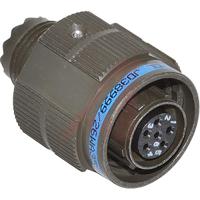 d3899926wa35sn Amphenol Limited, D38999 6 Way Free Hanging MIL Spec Circular Connector PlugGreen, Socket Contacts,Shell Size 9, Quick