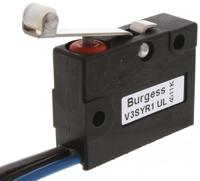 v3syr1-ul Saia-Burgess Roller Lever Micro Switch, Pre-wired Terminal, 5 A @ 250 V ac, SPDT, IP67