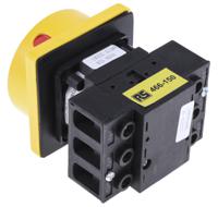 466-150 RS PRO 3P Pole Panel Mount Isolator Switch - 32A Maximum Current, 11kW Power Rating, IP65