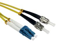 284-6935 RS PRO LC to ST Duplex Single Mode OS2 Fibre Optic Cable, 3mm, Yellow, 10m
